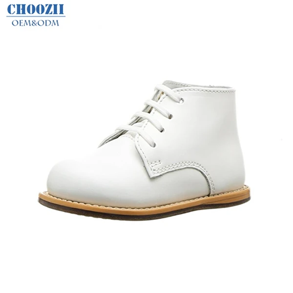 

Choozii Winter Unisex Fashion White Leather Children Shoes Boys Girls Toddler Kids Ankle Boots, White (customized)
