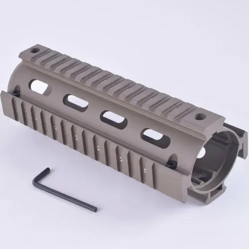 

Handguard Picatinny Quad Rail Mounting System 2 Piece Drop-In Sand, Tan