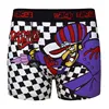Men Black And White Check Crazy Pattern Sexy Boxer Brief