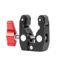 

VGEET super crab claw clamp tongs cameras clip pipe hold clamp for flash light led light tripod monopod