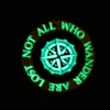 Wholesale custom glow in the dark pvc rubber patch light up pvc patch
