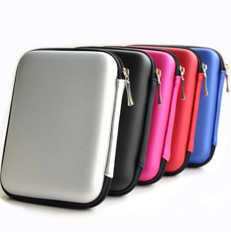 

portable New Carring Hard Storage Earphone Earbuds power bank 2.5inch eva bag case