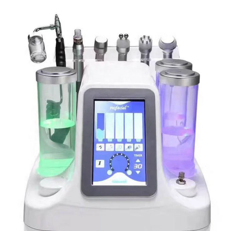 

6 in 1 Hydra Dermabrasion Aqua Peel Clean Skin Care BIO Light RF Vacuum Face Cleaning Hydro Water Oxygen Jet Peel Machine