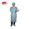 Full back SMS non woven surgical gown with velcro on collar
