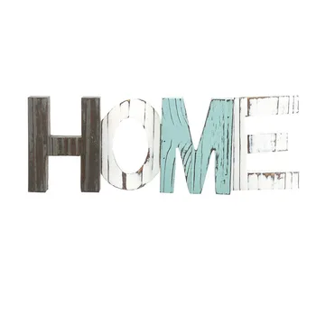 Rustic Wooden Home Standing Cutout Word Decorative Letters Sign