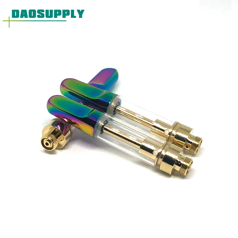 

Colorful Tip Cbd Tank 510 Pen Style Ceramic 1ml cartridges from DAOSUPPLY