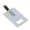New model folding high capacity custom logo credit card USB flash drive plastic credit card opener shape usb disk