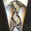 Hot 3D Printed animal design ties For Men Fashion 8cm Width Ties Cute Funny Kawaii Zebra Leopard Snake Casual Get Together Ties