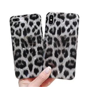 Leopard Glitter Pearly Lustre Soft TPU Case iPhone Max