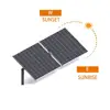 Automatic solar sun tracker solar panel tracking system