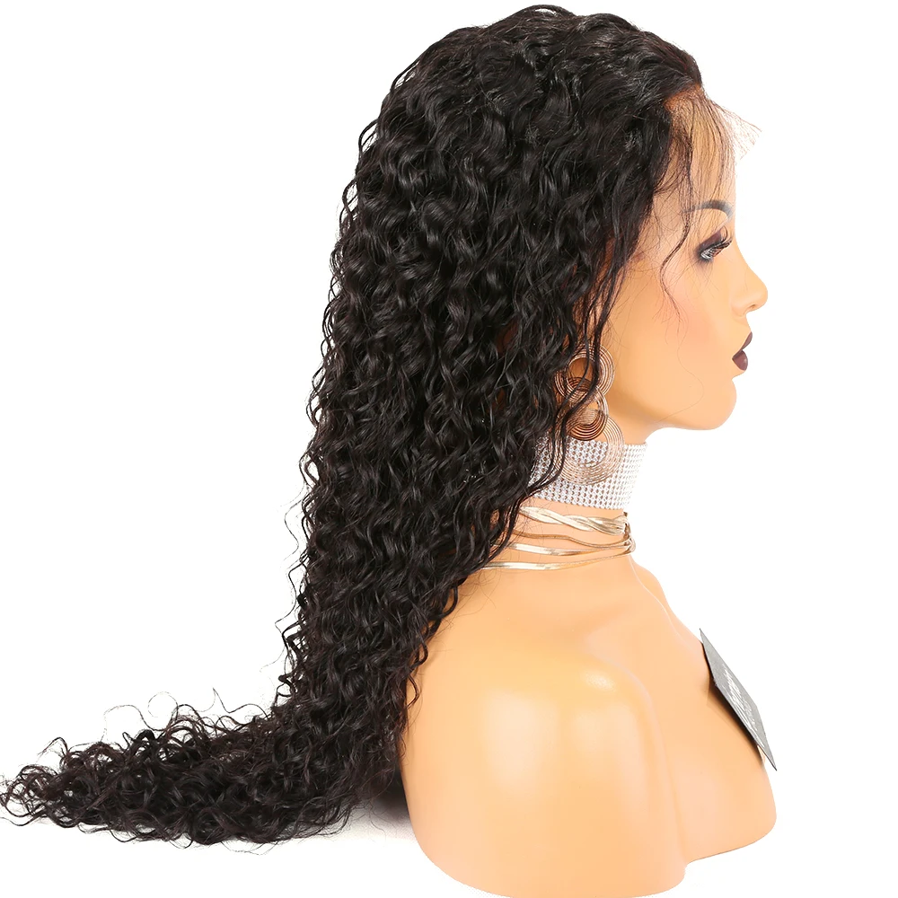 

Deep Curly Brazilian Remy Hair 150 Density Glueless 13x6 Lace Frontal Wig