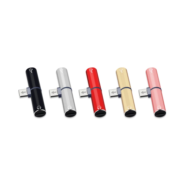 

Dual 8 Pin Charger 2 in 1 shenzhen multi usb cable adapter splitter, Black/red/silver/gold/rose gold