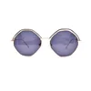 High quality kids metal polygon polarized sunglasses
