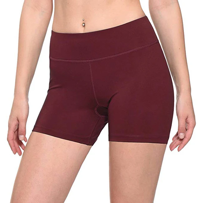 

Women's compression volleyball shorts with high waist outside pocket yoga shorts sports shorts, Customized color