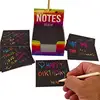 Rainbow Scratch Off Mini Notes 150 Sheets of Rainbow Scratch Paper for Kids Arts and Crafts Cute Unique Gift Scratch Poster