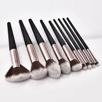 

9pcs Synthetic Nylon Hair Vegan Makeup Brush Set Professional Foundation Eyeshadow Make Up Brushes High Quality