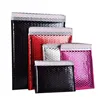 Design courier bag shiny bubble pink metal foam cushioning merle bag wrap bubble bags