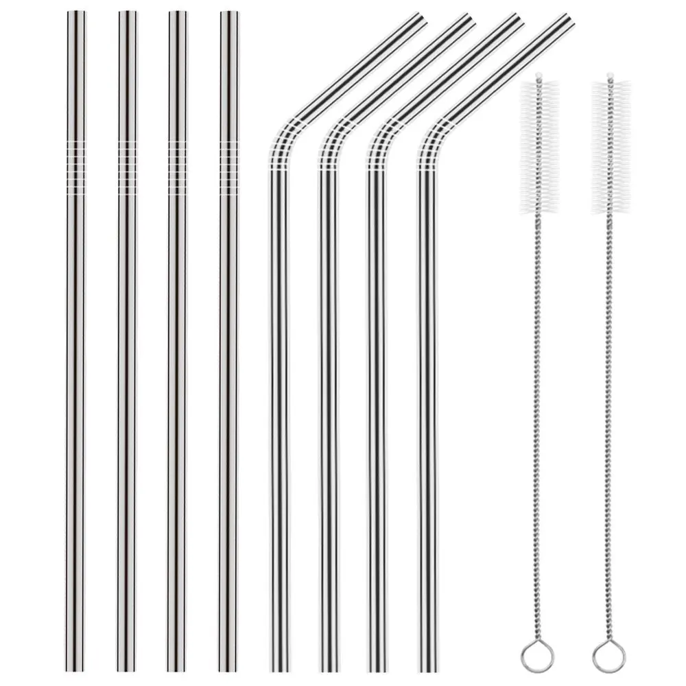 

FDA LFGB Certificated Reusable Colorful Spiral 304 Steel Straw With Customized Logo, Original color
