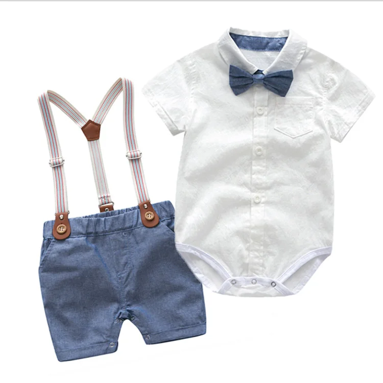 

Baby Boys Gentleman Clothes Set 2020 Summer Party Birthday Infant newborn baby clothes, As the picture show