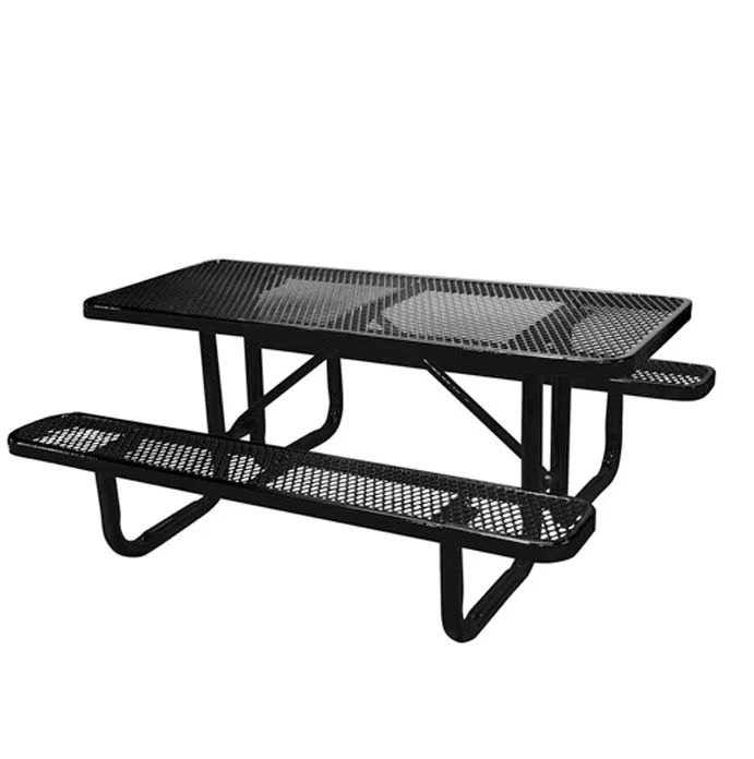 
HOT sale Outdoor garden furniture Metal Picnic Table Bench thermoplastic Steel Patio beer Table restaurant dining table  (60571467438)