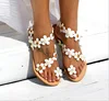 Bohemian Handmade New Flowers Summer Beach Women Casual Flat Sandal Shoes Clip Toe Chic Sandals