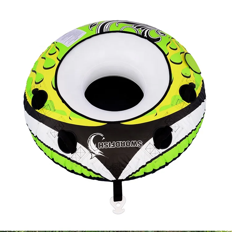 

Heavy duty PVC towable tube for adulys and kids, Green or can be customized