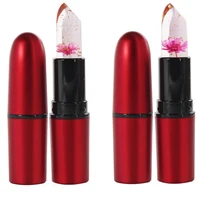 

Fresh flower warm feeling flower jelly lipstick moist change color crystal transparent lipstick waterproof do not take