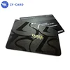 Standard flash card size UV Spot matte black plastic business cards