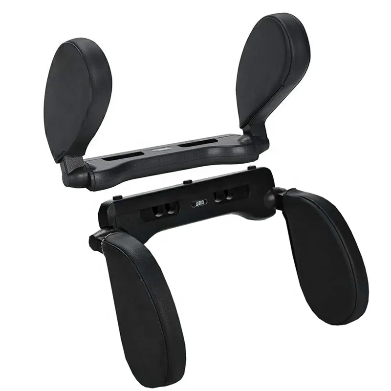 

Car Seat Cover Set Universal Travel Foot Leather Neck Head Rest Pillow, Black