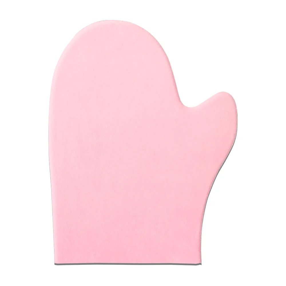 
full print Skin care velvet fibre single side applicable Self tanning applicator Tan Mitt with thumb 