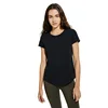 Women Round Neck Dri Fit Sportswear Fitness Compression Active Athletic T Shirt