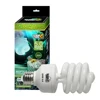 compact fluorescent bulb uva uvb 5.0 13w 26w light and lamp fixed to reptile terrarium
