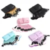 32pcs Makeup Brushes Set Cosmetics Eyebrow Shadow Foundation Powder fiber Cosmetic Brush Make Up Tools Kits & Pouch
