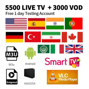 IPTV Subscription 5500 HD Channels Around World