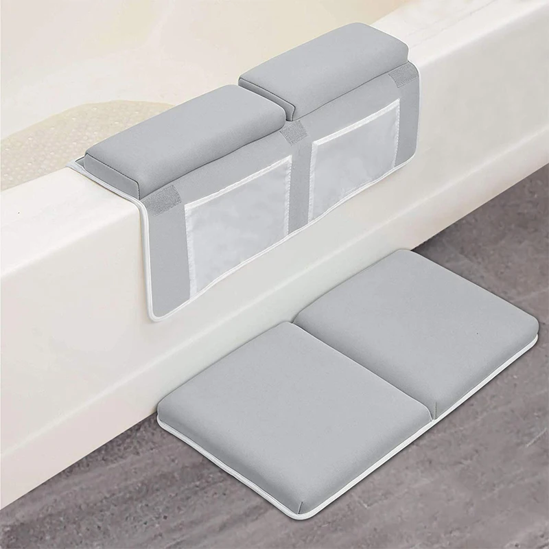 Machine Washable Quality Bath Kneeler and Elbow Rest Set