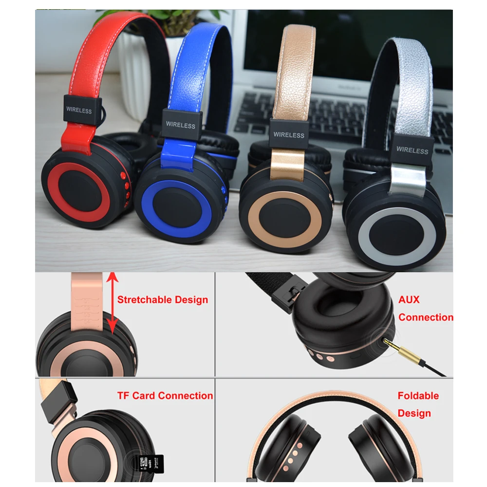 Blue tooth Headphones Wireless Private Label Headphones from OEM the Headset Factory