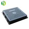 EN124 highway super loading clear opening 600mm D400 square SMC manhole cover with frame