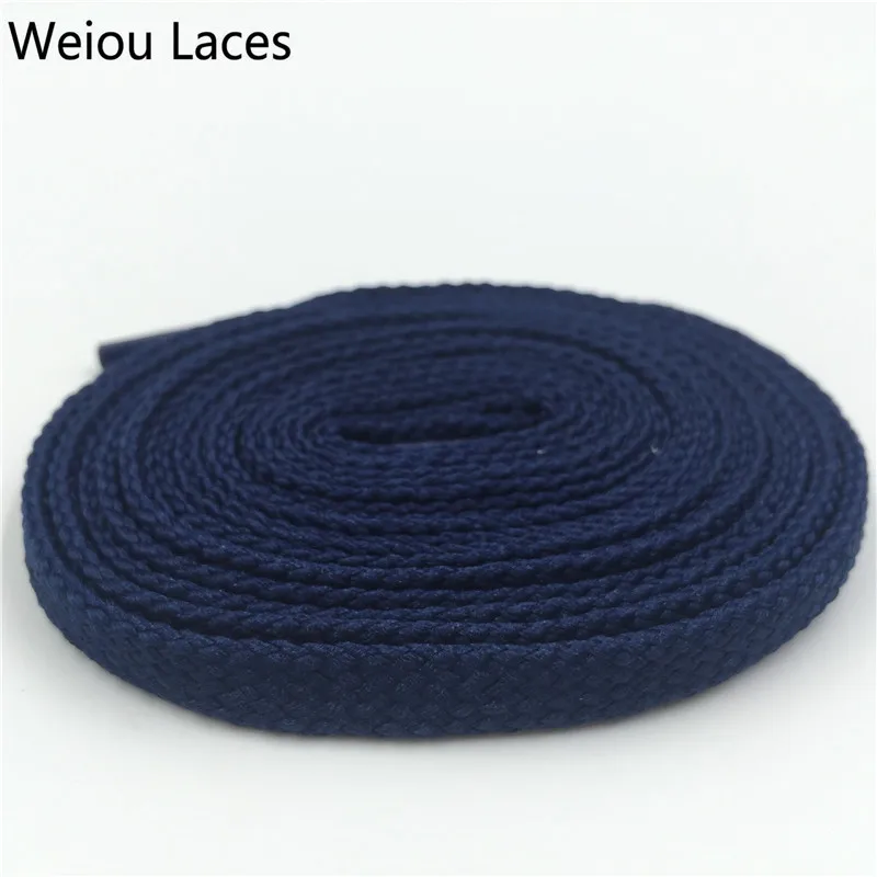 

Plastic Tips Customized Shoestring Weave Tape Gift On Sale Flat Tubular Polyester Fashion Bright Casual Sneaker For Sport, Black, white, yellow, blue, and so on