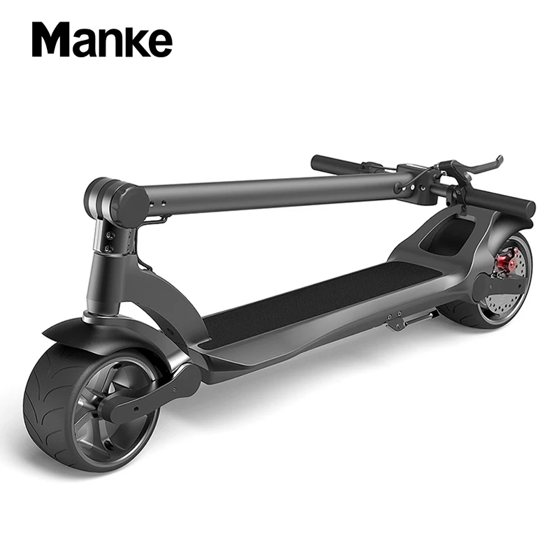 

2019 SHENZHEN Manke 8inch Wheel Wide Wheel Scooters Adult Wide Wheel Electric Scooter For Sale, Black