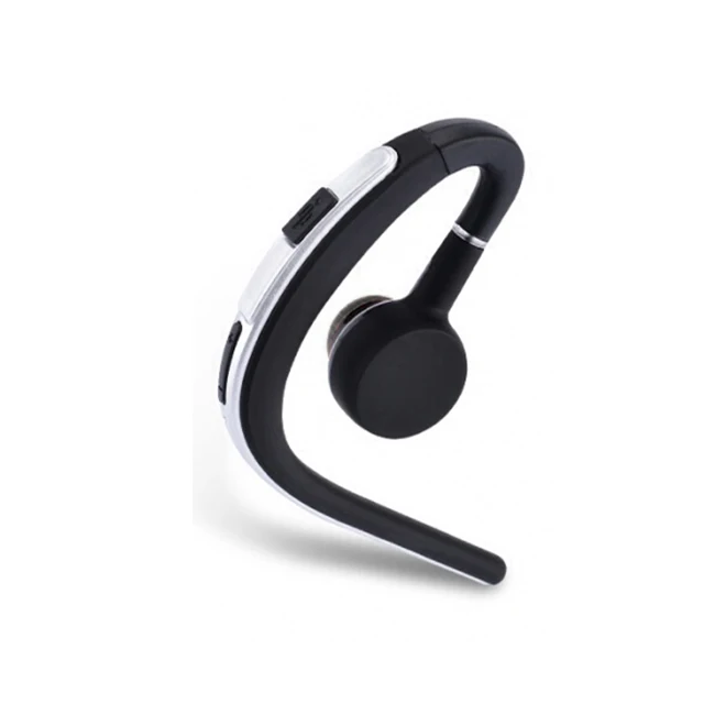 

One Ear Headset Earpiece V4.1 Hands Free Business Wireless Single Side S30 Earphone Headphone With Hook Mic Microphone, Blue/gold/silver