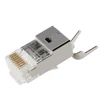 High Quality rj45 stp cat.6a or cat.6 connector toolless cat6a Modular Connectors Plug Metal Shield Plug