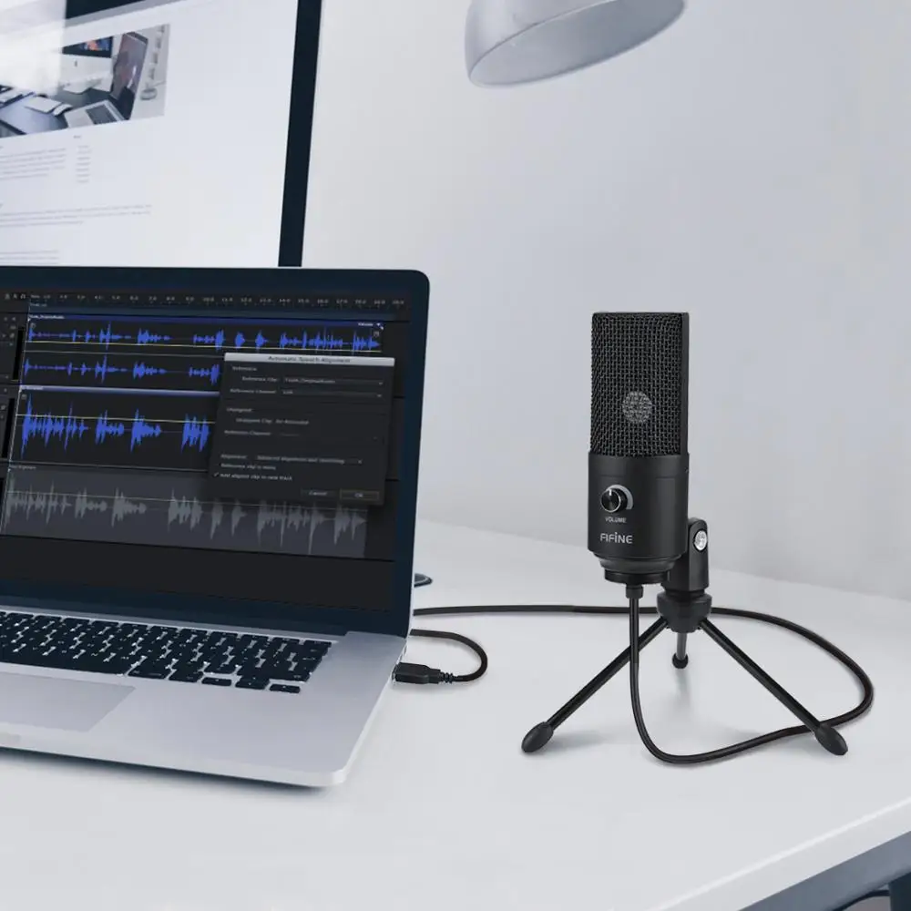 Fifine home studio recording mic USB condenser microphone
