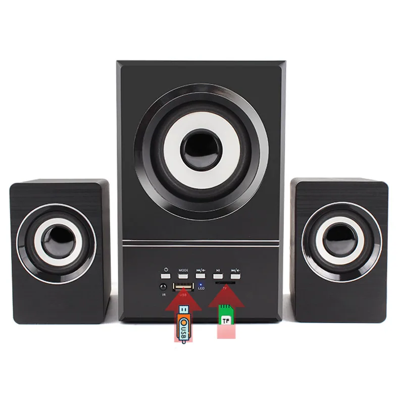 wireless soundbar 3 inch tower speaker mini hifi systems home theatre system 2.1 speaker