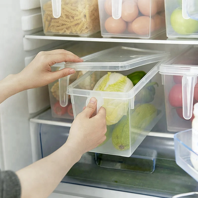 

Factory directly clear plastic stackable storage bins with lids, Transparent