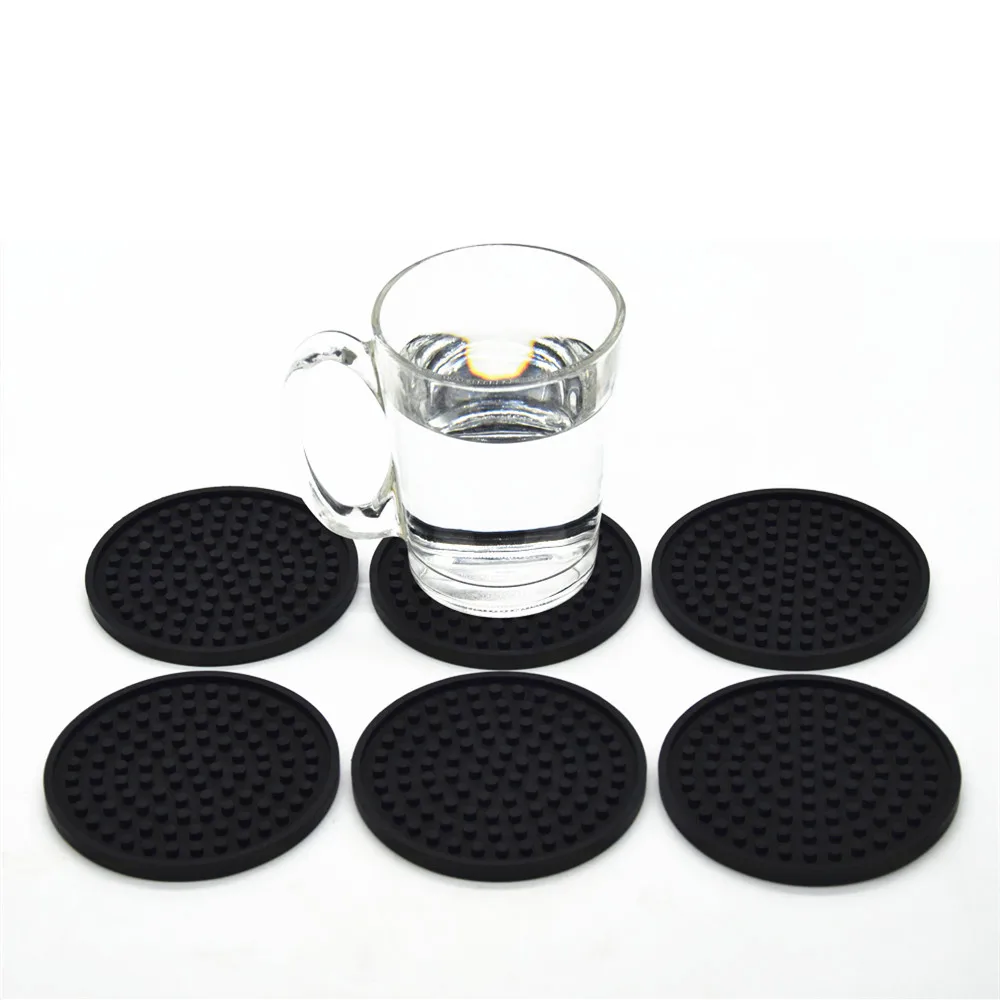 

Silicon Coffee Cup Customized Coaster Set, Heart Resistant Rubber Coaster, Wholesale Drinking Silicone Coaster for drink, Pantone color