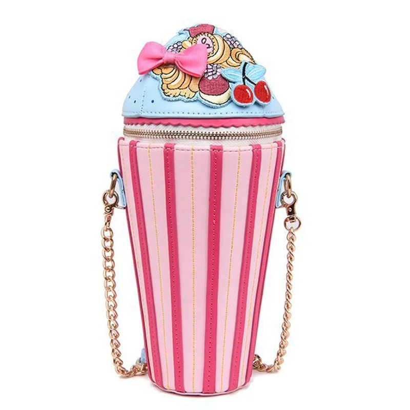 

OXGIFT Wholesale women Shoulder chain ice cream shape bag handbag