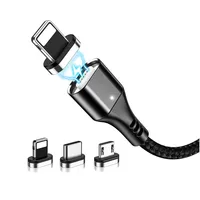 

Free Shipping RAXFLY 3A Mobile Phone Magnetic Fast Charging Usb Data Transfer Cable For iPhone For Android
