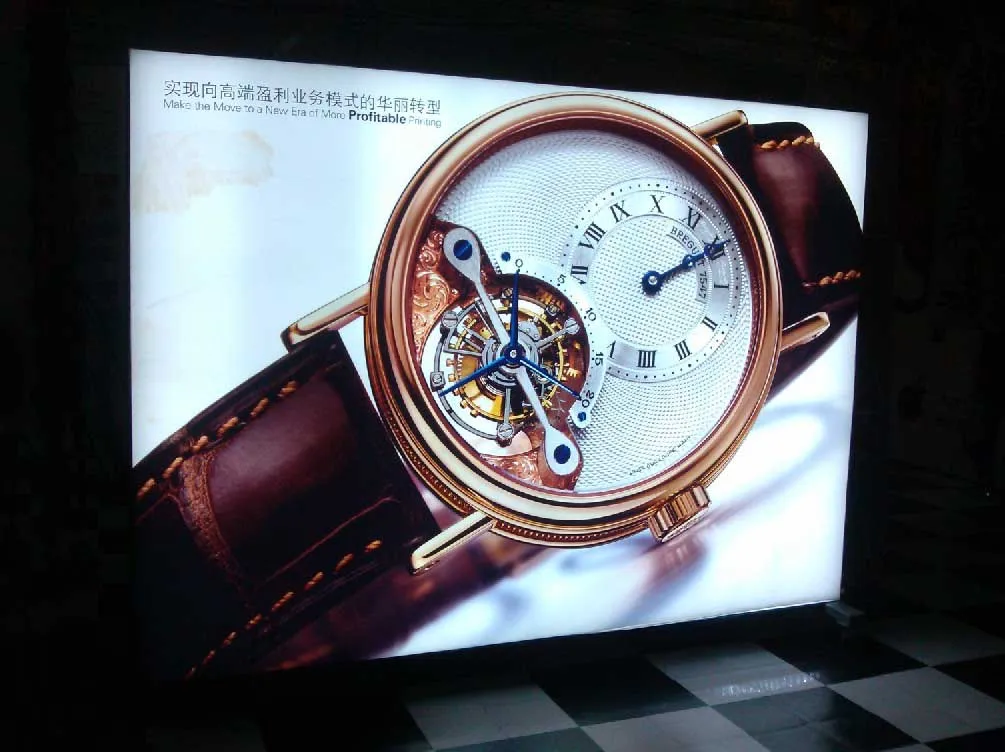 
2019 design custom double-sided printing led animation light box display for advertisement aluminum outdoor standing 