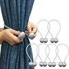 New Product Ideas 2019 Silver Pack of 6 Magnetic Curtain Tiebacks Drapery Hooks Holdbacks With Strong Magnet for Window