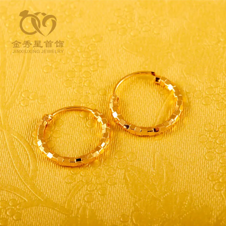
Jxx 24k Gold Plated Filled Oval Vintage Hoop Earring Designer Luxury Cheap Flat New Fashion Trendy Hoop Earring Twisted Circle 